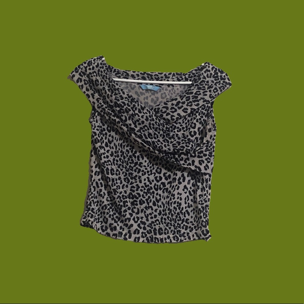 Zebra print top
